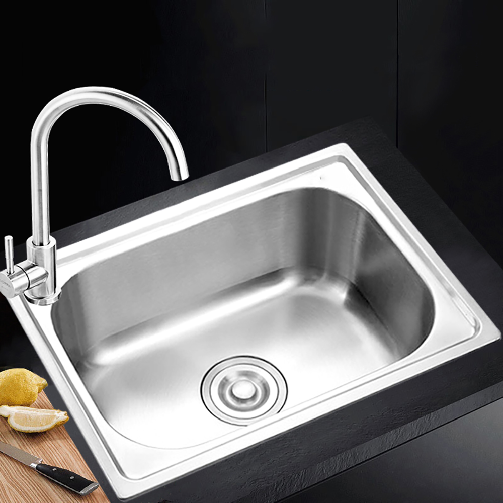 Chậu Rửa Chén Bát Schmidt 5040 1 Hố Đơn Inox Cao Cấp 201, Bồn Rửa Mặt, Chau Rua Chen, Nguyên Đúc 50x40x23, Thiết Kế Kiểu Dáng Sang Trọng, Đẹp Mắt, Gọn Gàng- Hàng Chính Hãng