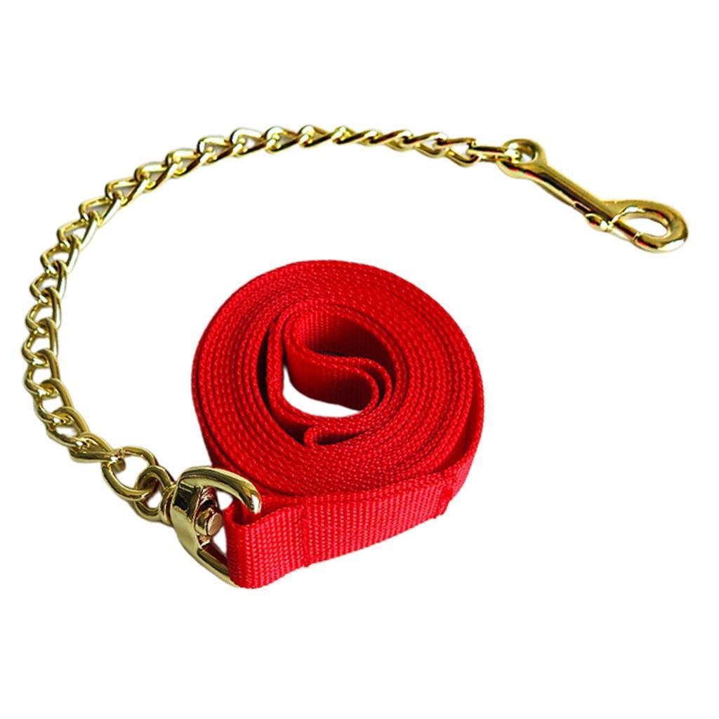 Copper Equestrian Horse Rope Webbing Rein Halter Grip Chain