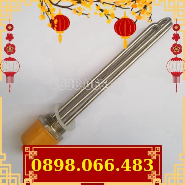 Điện trở nhiệt, Điện trở đun dầu, Điện trở đun nước cục ren inox 304 phi 48 chiều dài 40cm công suất