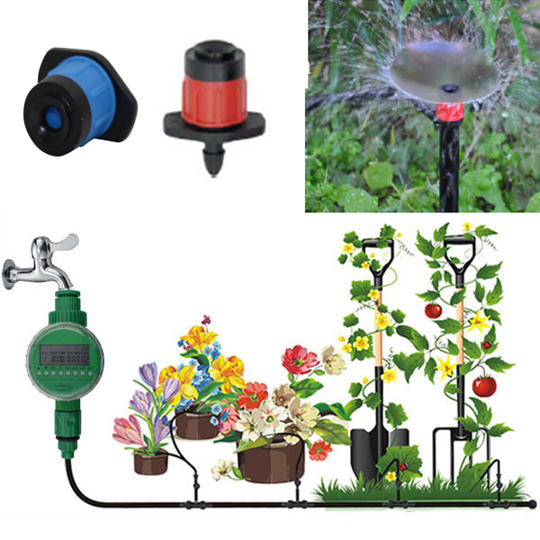 Hệ Thống Tưới Tự Động 12 Béc Phun Tưới Gốc Chỉnh Lưu Lượng