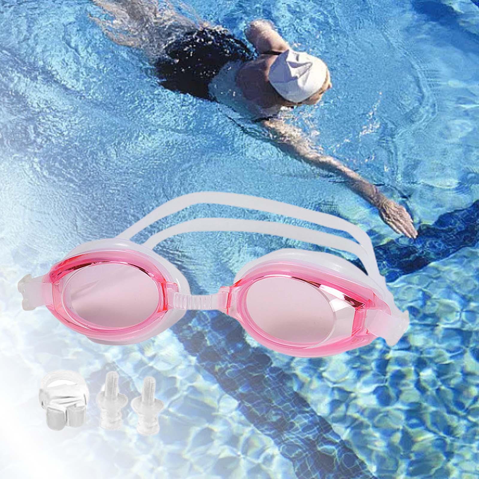 Swimming Goggles Adult Soft Silicone Strap Comfortable Anti Fog Swim Goggles