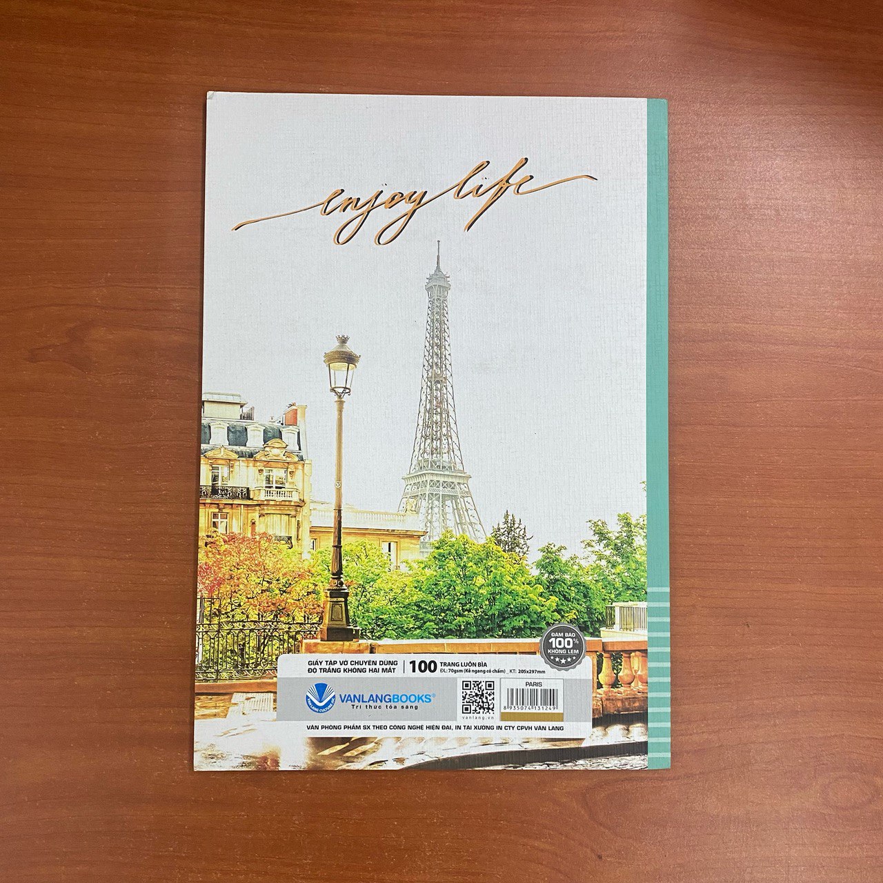 Tập Học Sinh 100 Trang Định Lượng 70 1KN Có Chấm - Paris (20.5*29.7) - Vanlangbooks