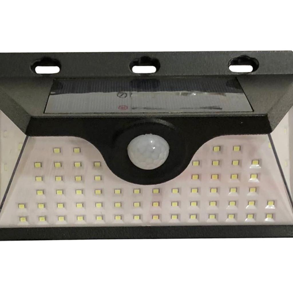 66 LED Solar Powered Human Sensor Light Aisle Garden Yard Security Wall Lamp