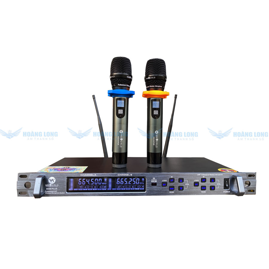 Micro Karaoke không dây cao cấp Weeworld SE 68 Plus - Hàng Chính Hãng