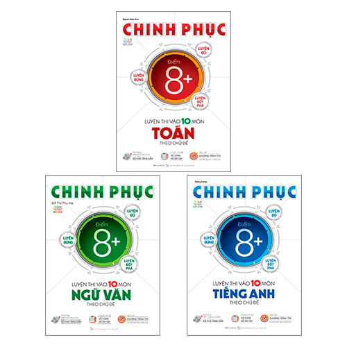 Combo Chinh Phục Luyện Thi Vào 10 Toán Văn Anh Theo Chủ Đề