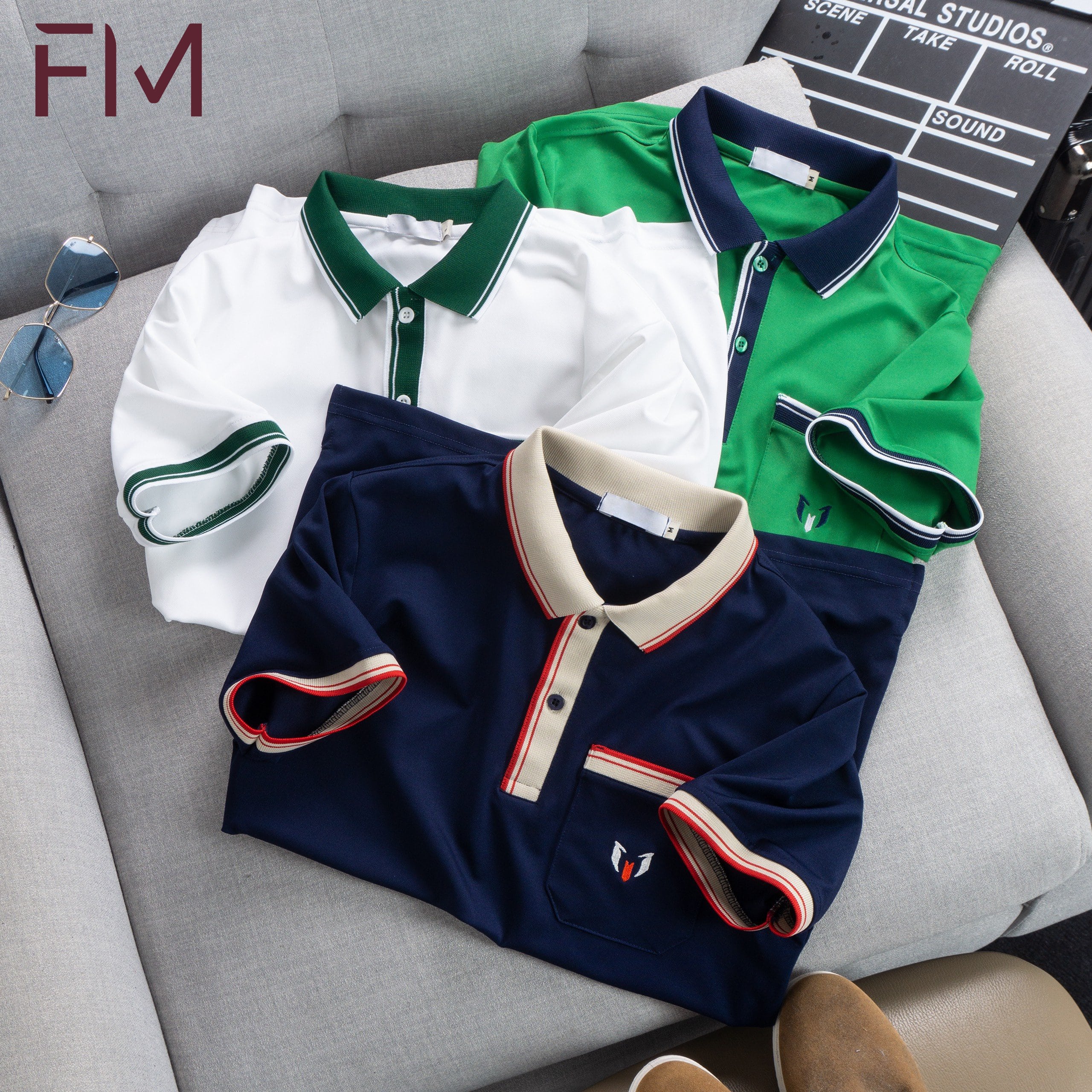 Áo thun có cổ ngắn tay thời trang nam, chất vải cotton cao cấp, co giãn tốt, mặc mát - FORMEN SHOP - FMPS203