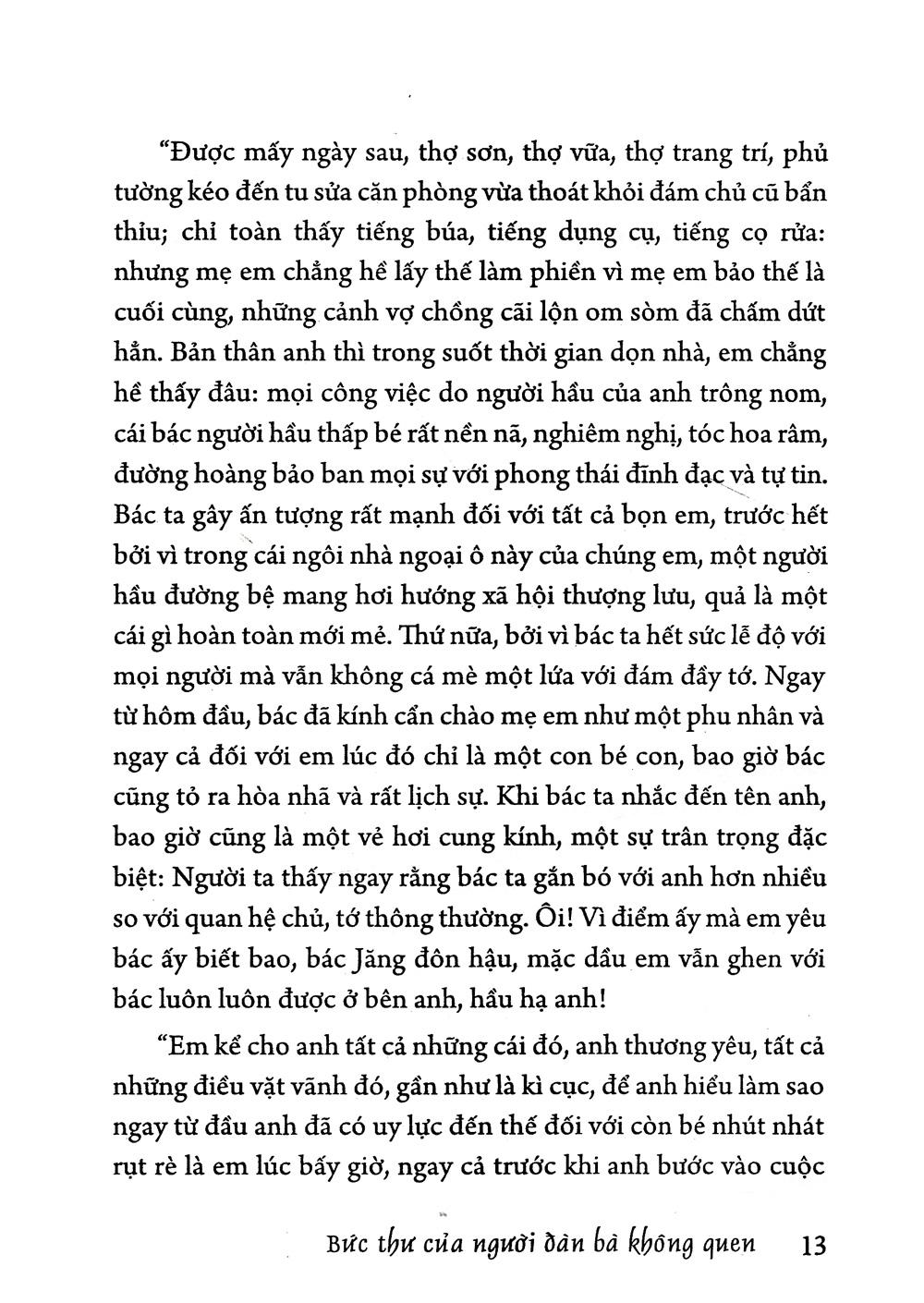Bức Thư Của Người Đàn Bà Không Quen