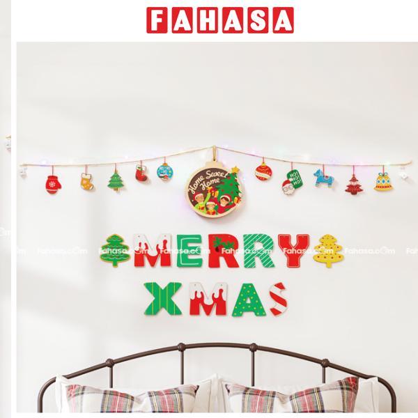 Dây Hình Gỗ Treo Tường Trang Trí Giáng Sinh - Bách Mộc - Home Sweet Home