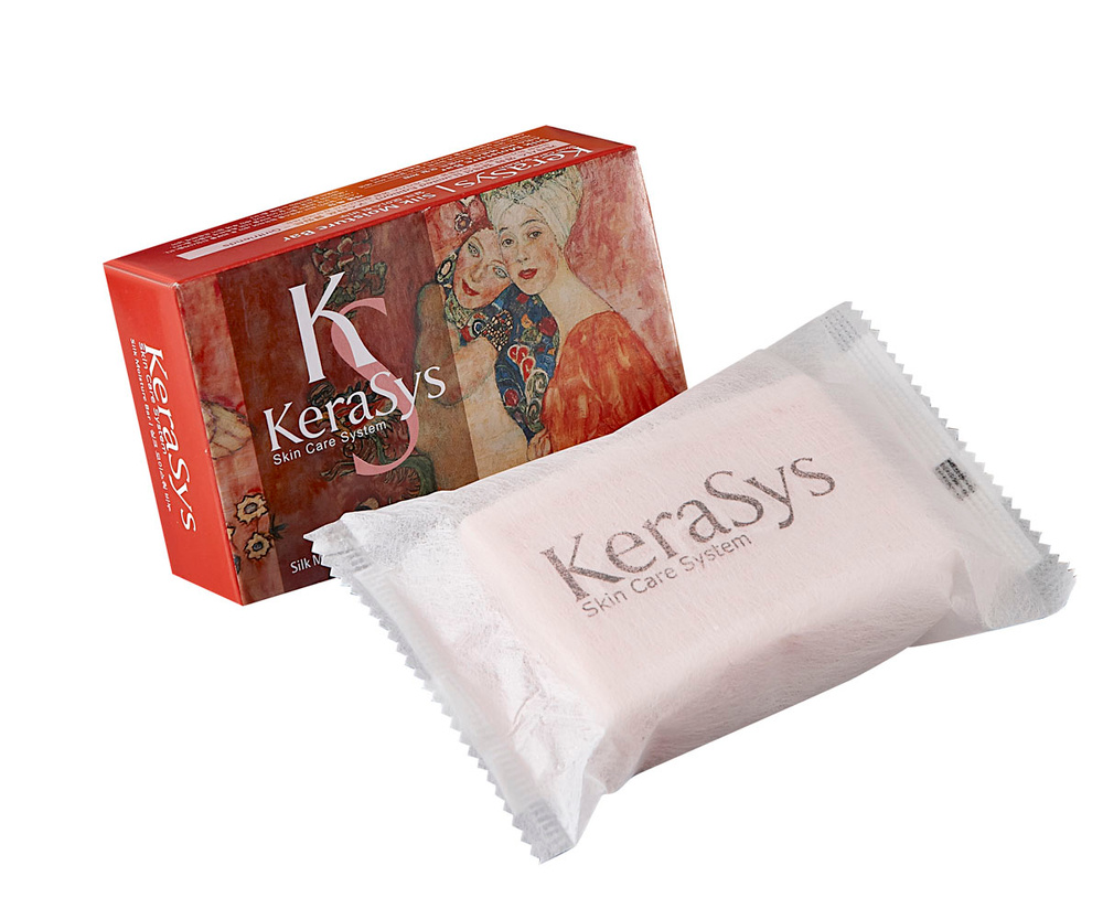 Xà Bông Tắm Kerasys Silk Moisture 100g (Da khô) - Đỏ