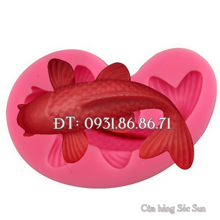 Khuôn silicon cá chép Koi Nhật Bản - Mã số 1304