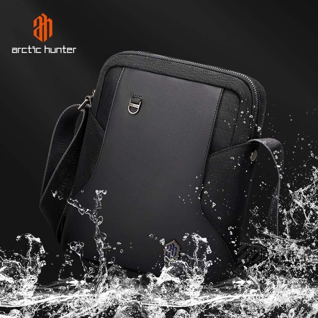 Túi đeo chéo du lịch nam Arctic Hunter K00096 chất liệu Oxford chống thấm nước, đựng ipad, thiết kế nhiều ngăn tiện dụng