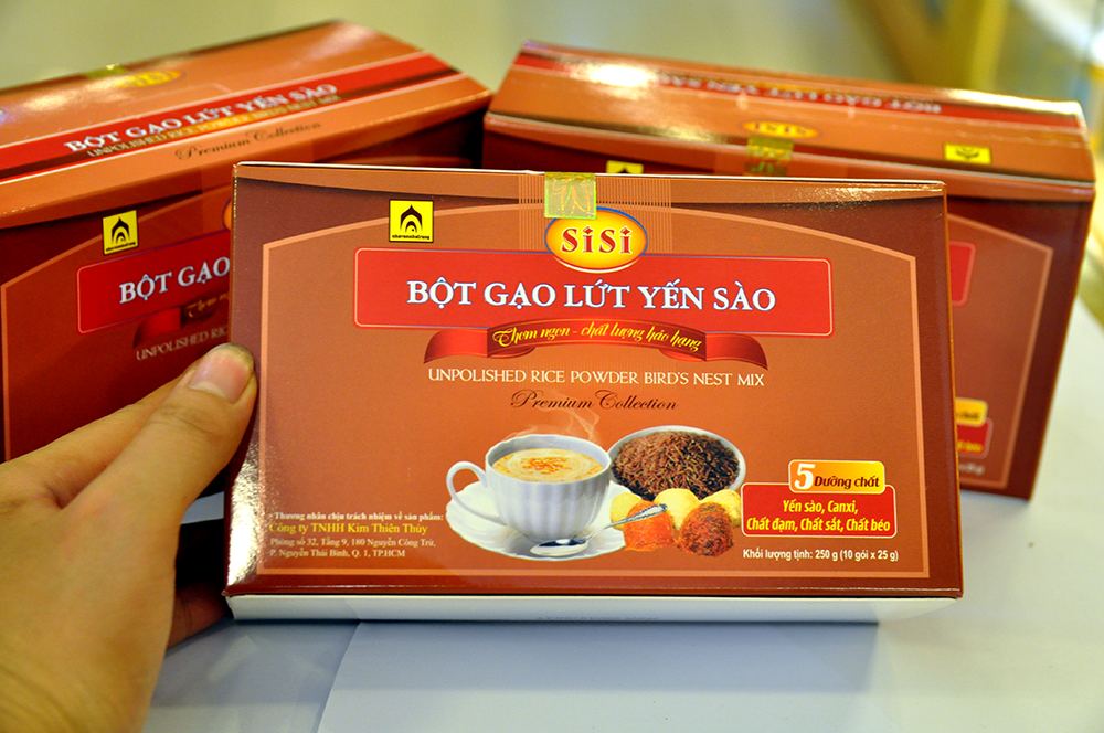 Bột gạo lứt yến sào SiSi Yến Sào Khánh Hòa hộp 250g Hộp 10 Gói Hàng Yến Sào Y083