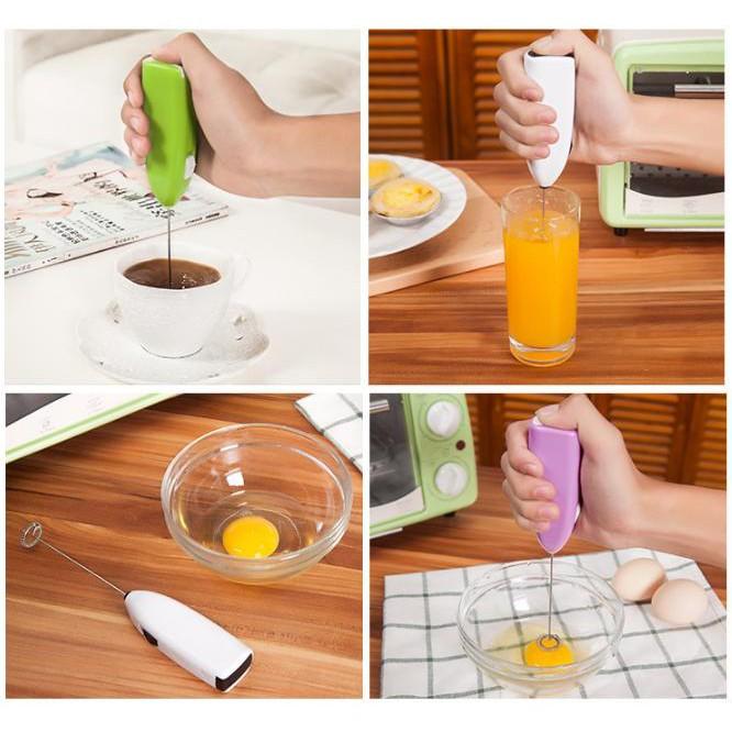 Máy tạo bọt cafe và đánh trứng cầm tay thật tiện lợi