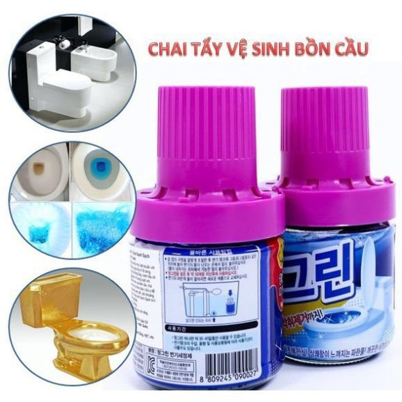 Chai Thả Bồn Cầu Khử Mùi Hàn Quốc – chất tẩy trắng làm sạch bồn vệ sinh- Set 2 khăn |gdcmvietnam