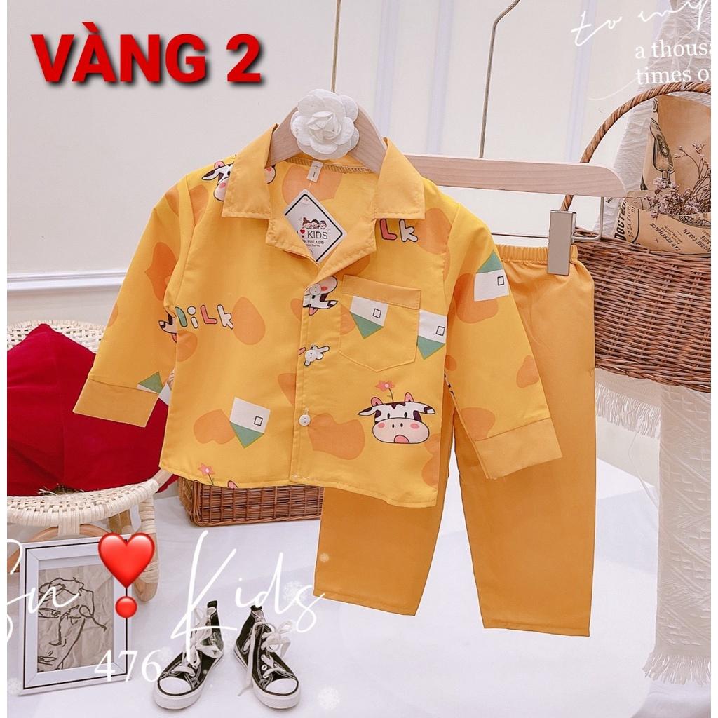Bộ pizama dài tay thu đông cho bé gái