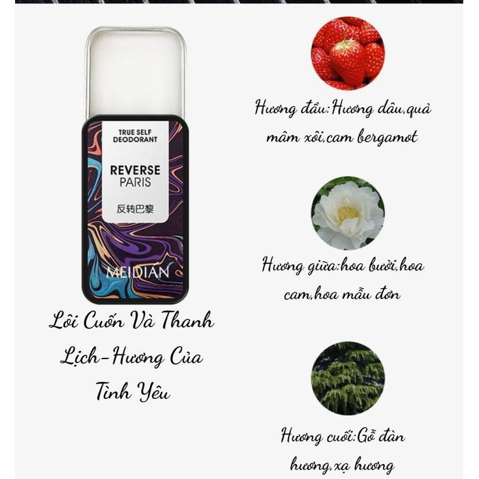 Hộp 3 Nước Hoa Sáp Khô Meidian Hương Thơm Dễ Chịu Quyến Rũ