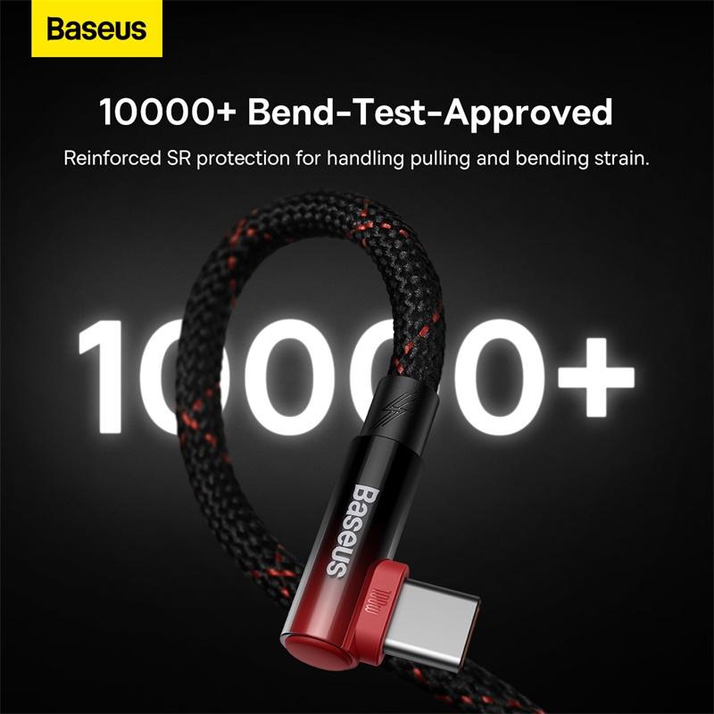 Cáp Sạc Nhanh 90 Độ Baseus MVP 2 Elbow-shaped Fast Charging Data Cable USB to Type-C 100W (Hàng chính hãng)
