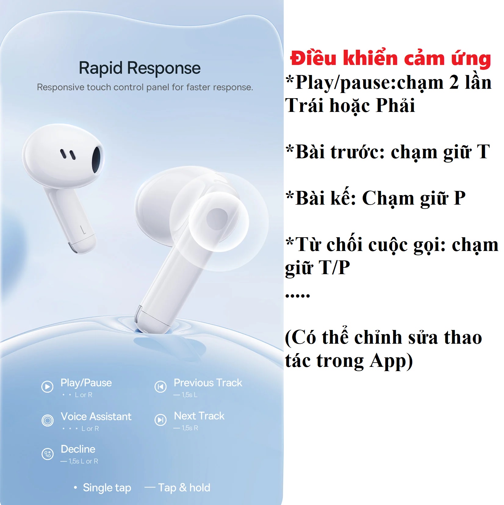 Tai nghe bluetooth V5.3 nhỏ gọn độ trễ thấp cho gaming app cài đặt pin 30 giờ Baseus Bowie E13 _ Hàng chính hãng