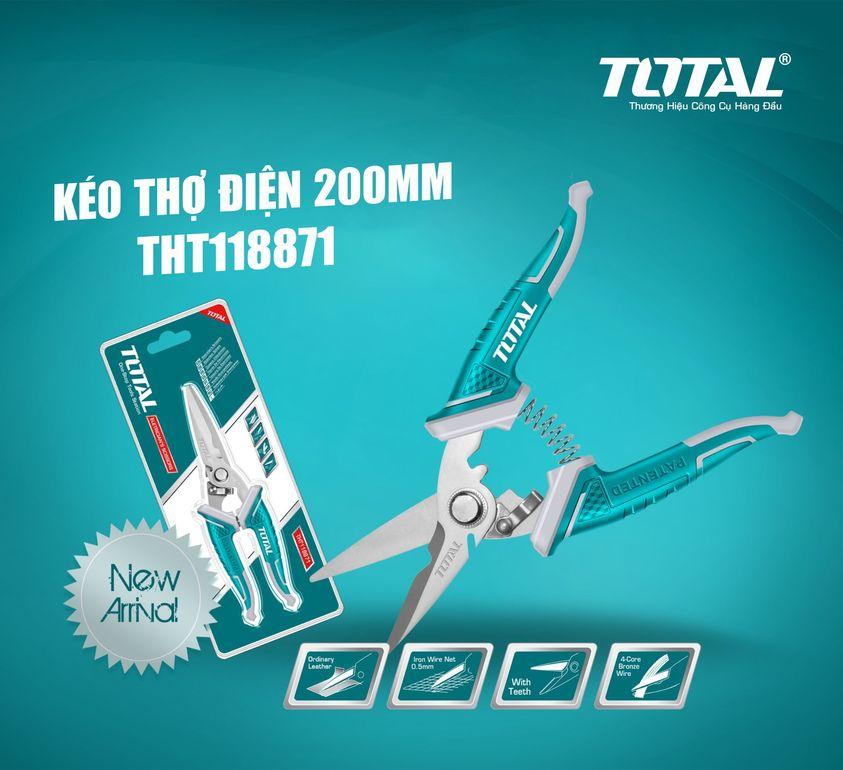 KÉO THỢ ĐIỆN 178MM, 200MM, 145MM TOTAL THT117871, THT118871, THT1155871 - HÀNG CHÍNH HÃNG