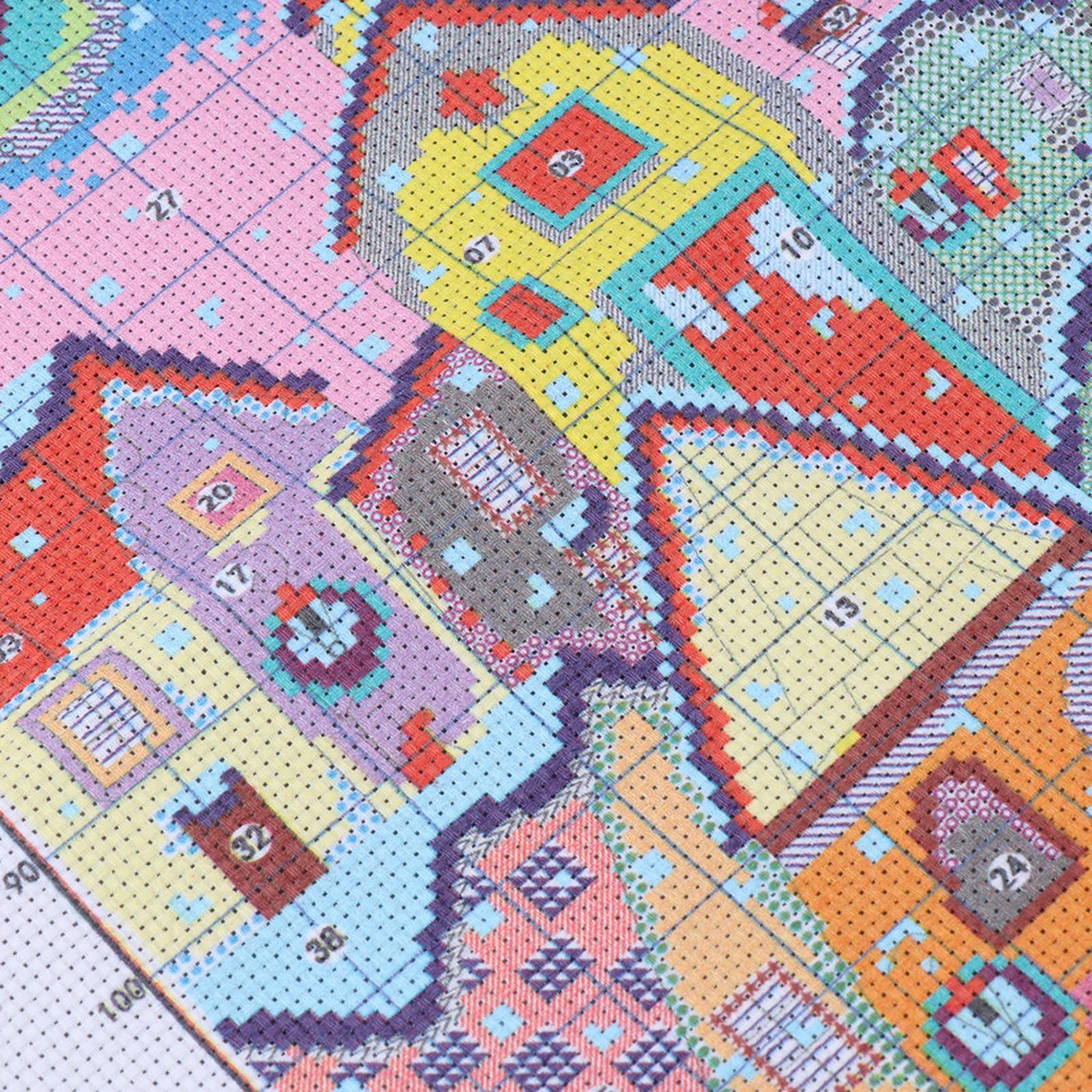 Cross Stitch Kits Embroidery Kit Needlework - Snow Street Scenery