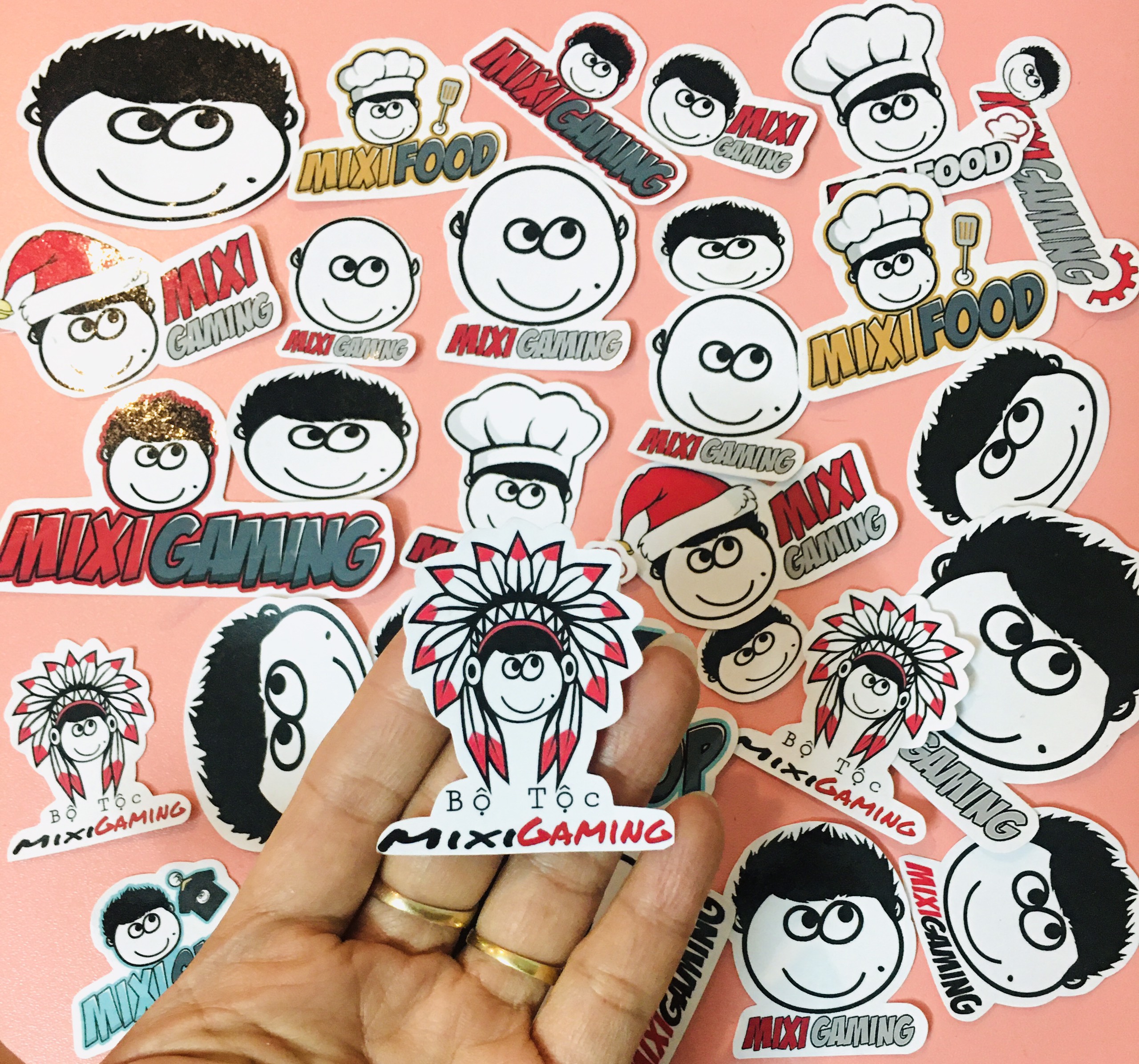 Set 60 Sticker Hình Độ Mixi