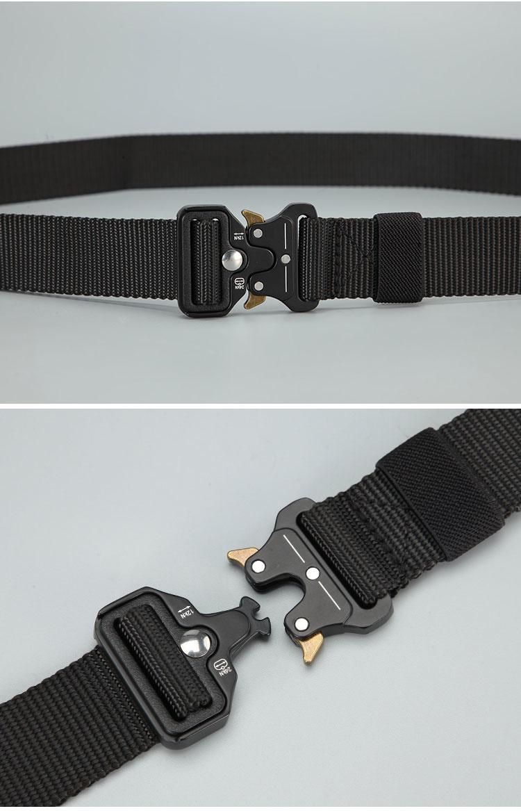 Thắt Lưng Nam Ngoài Trời Săn Bắn Chiến Thuật Dây Đa Năng Khóa Đai Nylon Chất Lượng Cao Thủy Quân Lục Chiến Vải Dây Khóa Nhựa