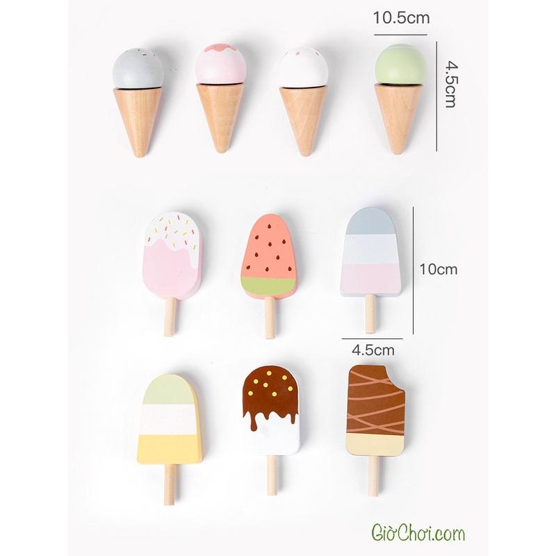 Đồ chơi bán kem Ice-cream Nunukids (15 chi tiết)