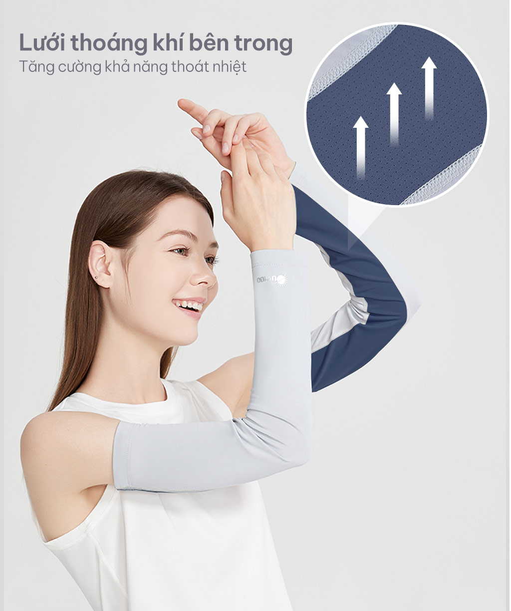 Ống Tay Chống Nắng Unisex Apex Cool UV100 KA23310 Chống Muỗi
