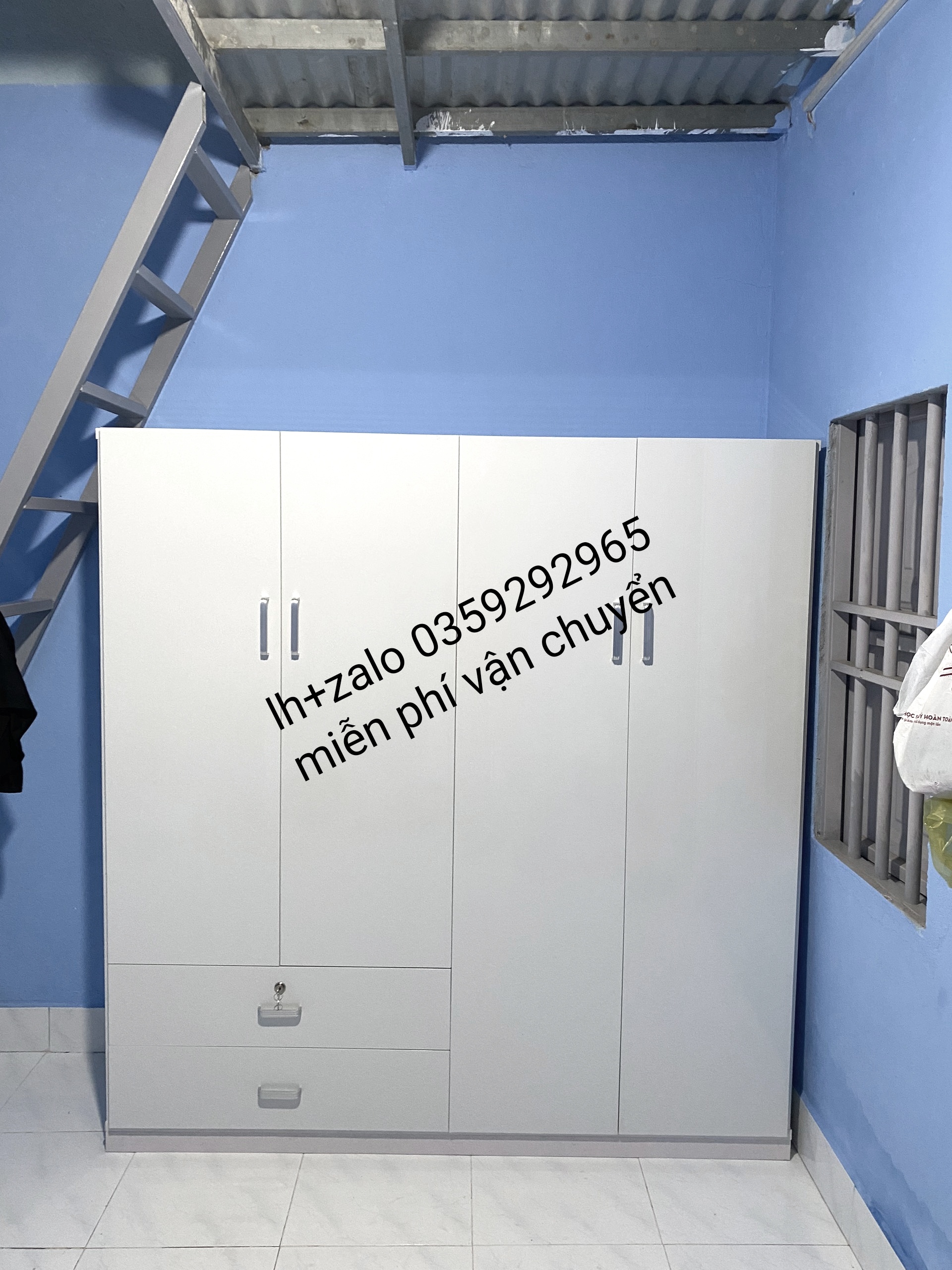 Tủ nhựa đài Loan 4 cánh