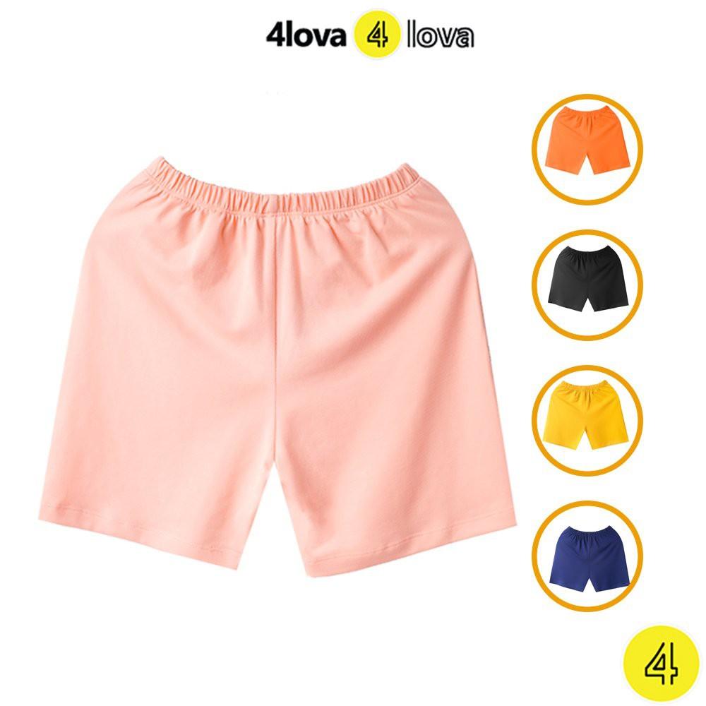 Quần đùi short thun chất cotton size đại cho bé 4LOVA chính hãng từ 28-44 kg