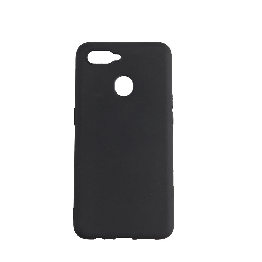 Ốp lưng cho OPPO A12 chất liệu silicon dẻo màu đen chống sốc