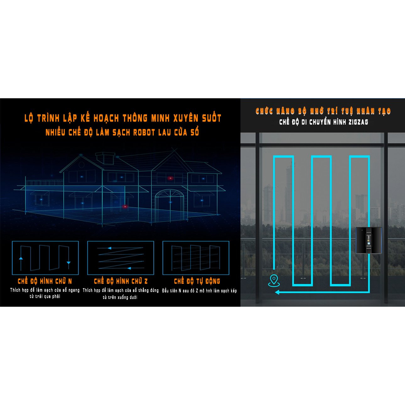 Robot lau kính tự phun nước Tahawa TH-YW509- Sản Phẩm Chính Hãng- Bảo Hàng 24 tháng