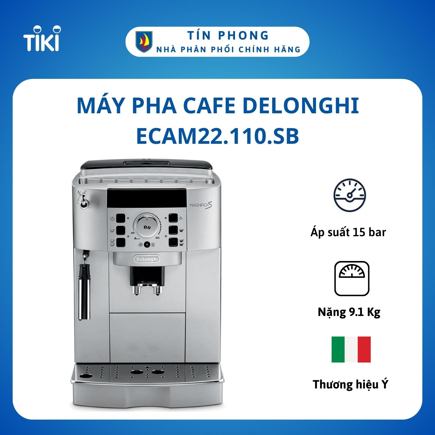 Máy pha cafe Delonghi ECAM22.110.SB - Hàng Chính Hãng