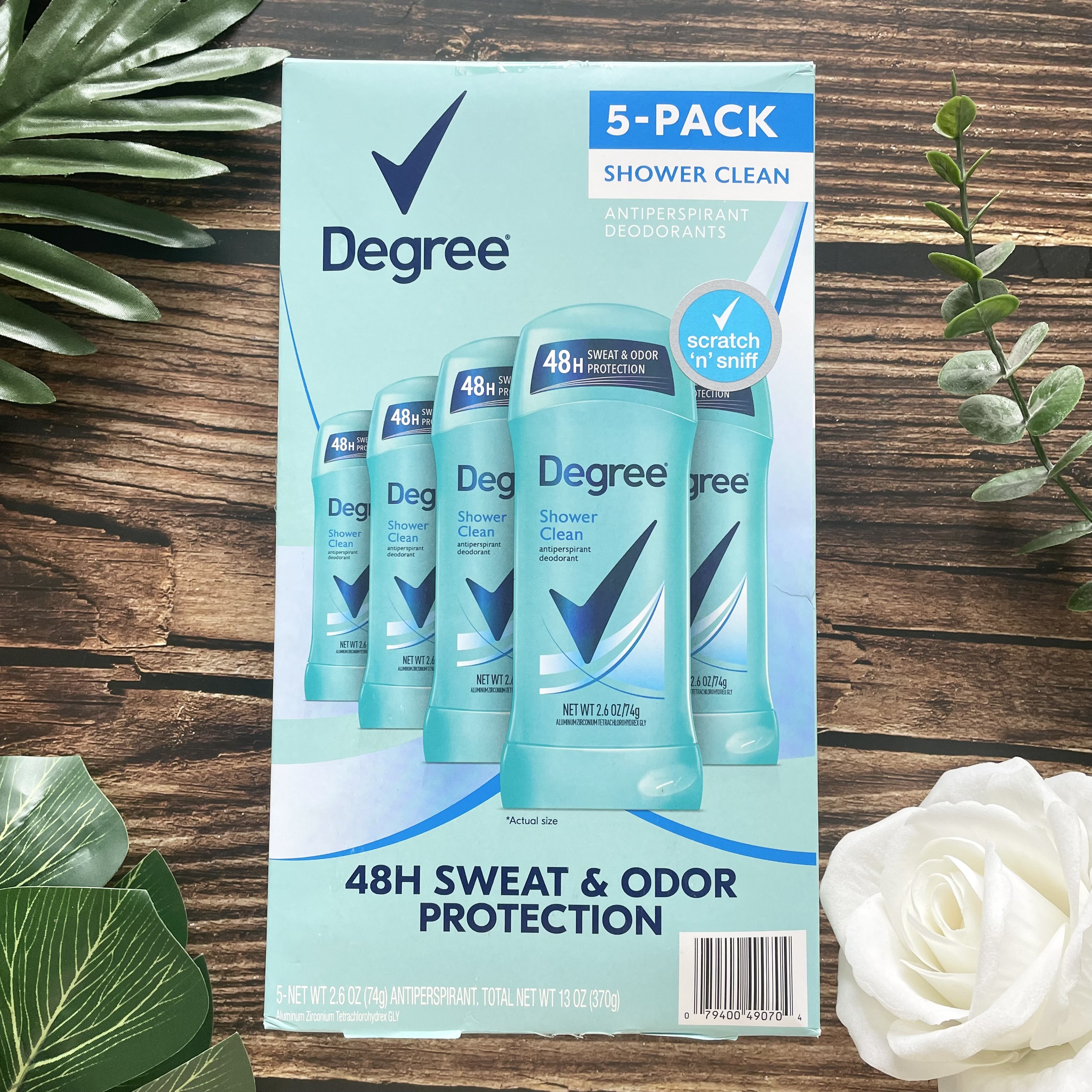 Set 5 Lăn khử mùi Degree Nữ Shower Clean Sweat &amp; Odor Protection 74g Hàng Nhập Mỹ