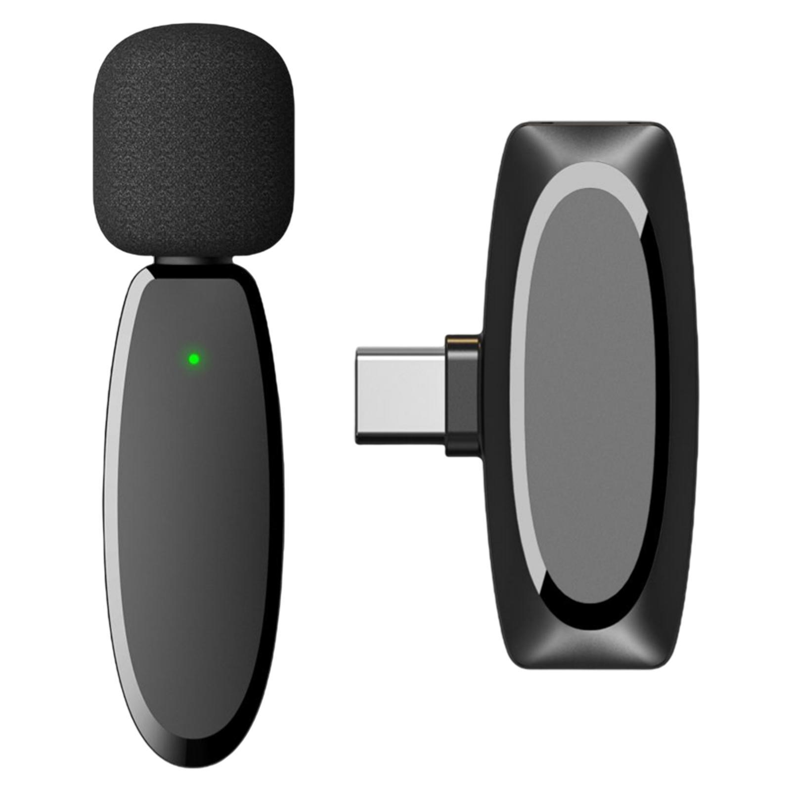 Wireless Lavalier Microphone Noise Reduction Mini Mic for Android Youtubers