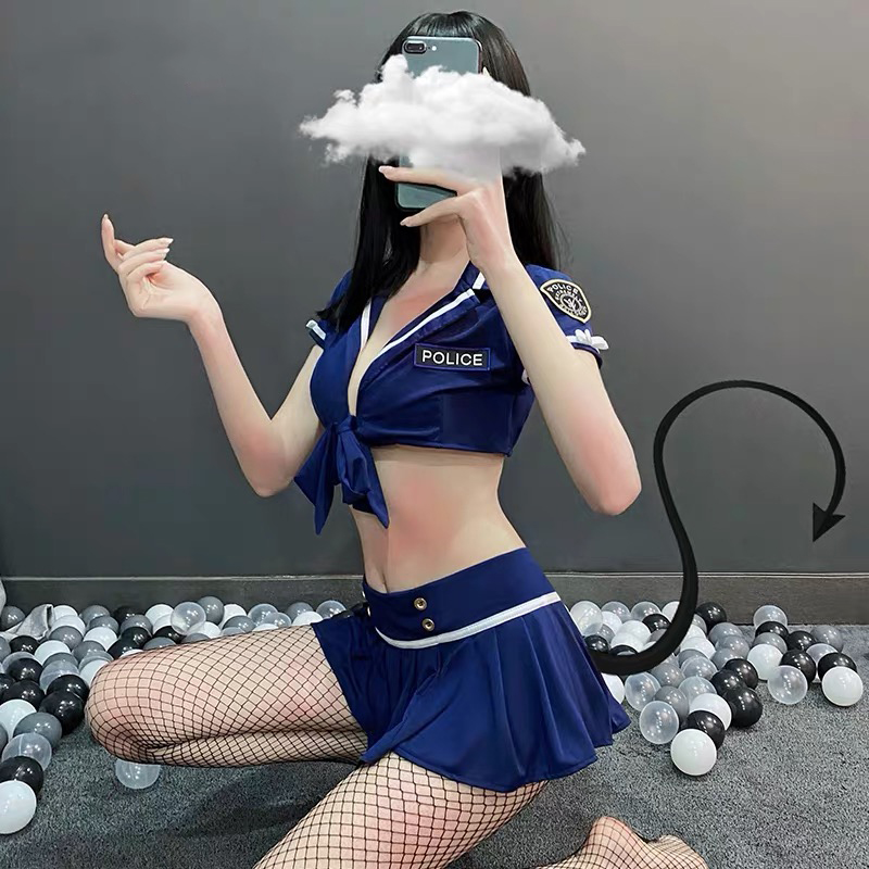 Cosplay Police Sexy - Đồ Lót Cosplay Cảnh Sát - Set đồ ngủ cosplay nữ cảnh sát quyến rũ gợi cảm