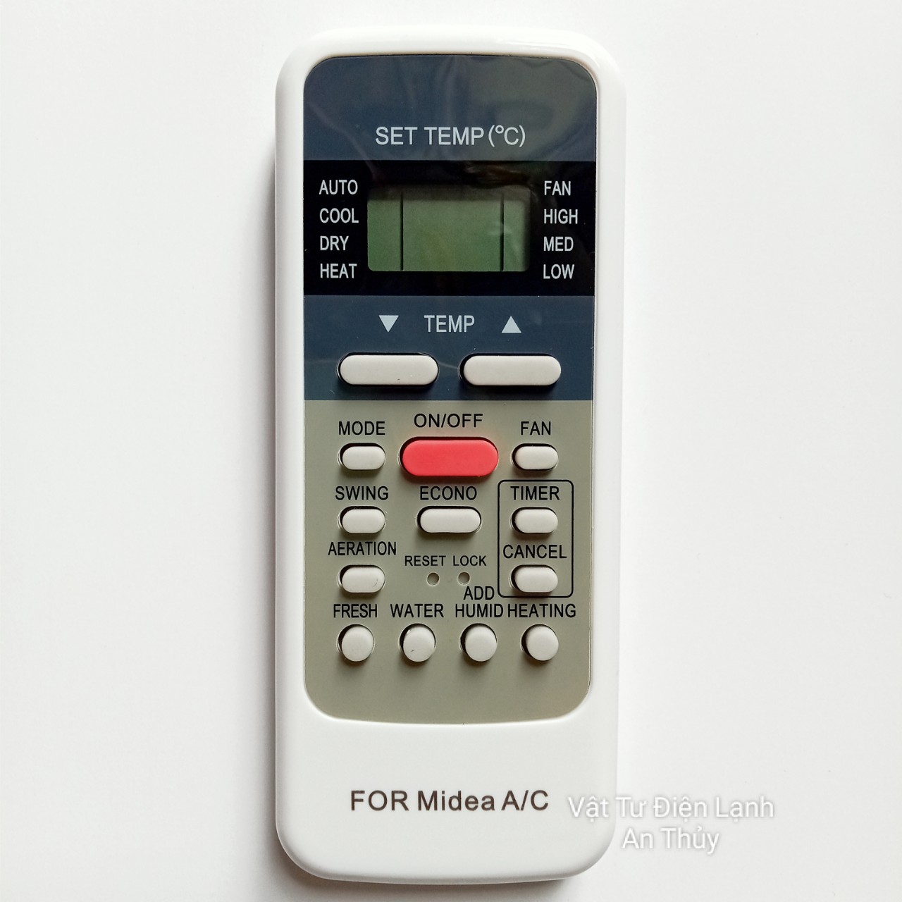 Remote máy lạnh MEDIA nút hồng - Điều khiển máy lạnh MEDIA - Remote điều hòa MEDIA - Điều khiển điều hòa MEDIA