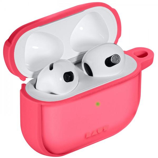 Ốp Airpod LAUT Huex Cho Airpod 3 Chất Liệu Cao Cấp Phủ Cao Su Bảo Vệ Toàn Diện Kèm Móc Treo Kim Loại -Hàng chính hãng