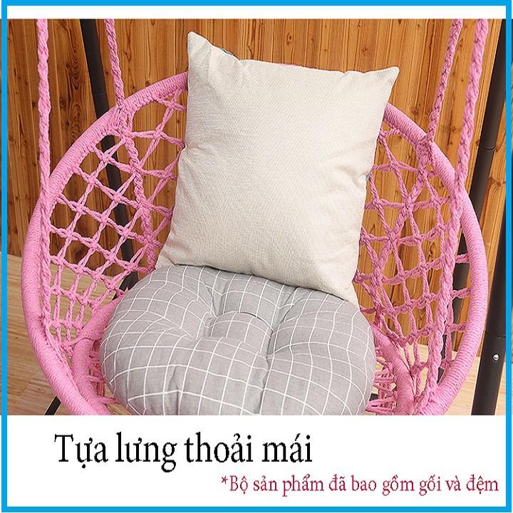 RE0644 Ghế xích đu thư giãn kèm đệm gối - Ghế xích đu - Xích đu tại nhà