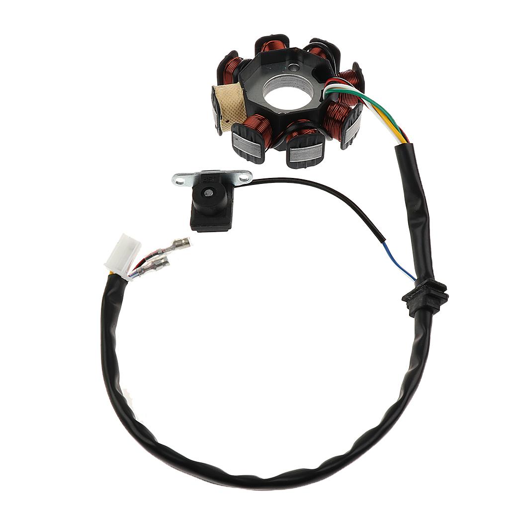Magneto Stator 8 Coil+Magneto Stator CDI Ignition Coil For GY6 150cc Engine