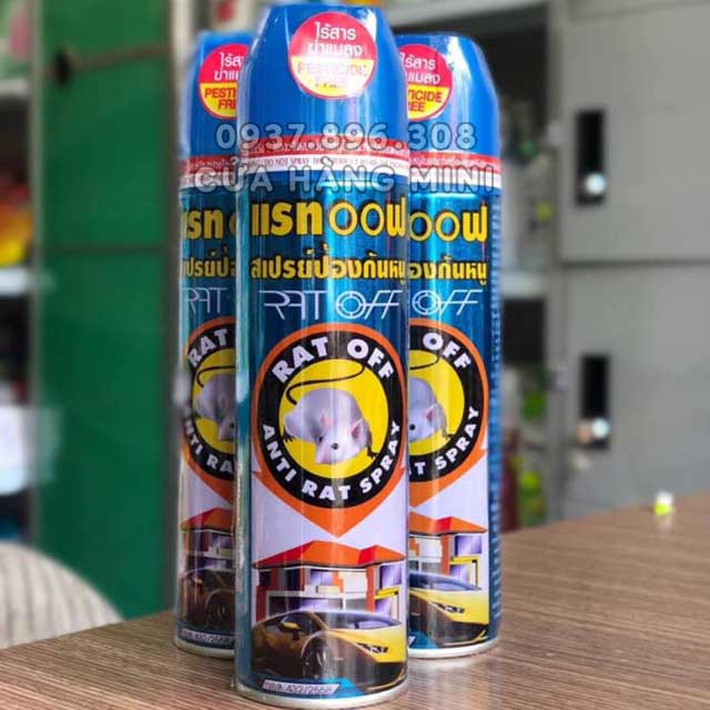 Chai Bình Xịt Đuổi Chuột Rat Off - Anti Rat Spray Thái Lan