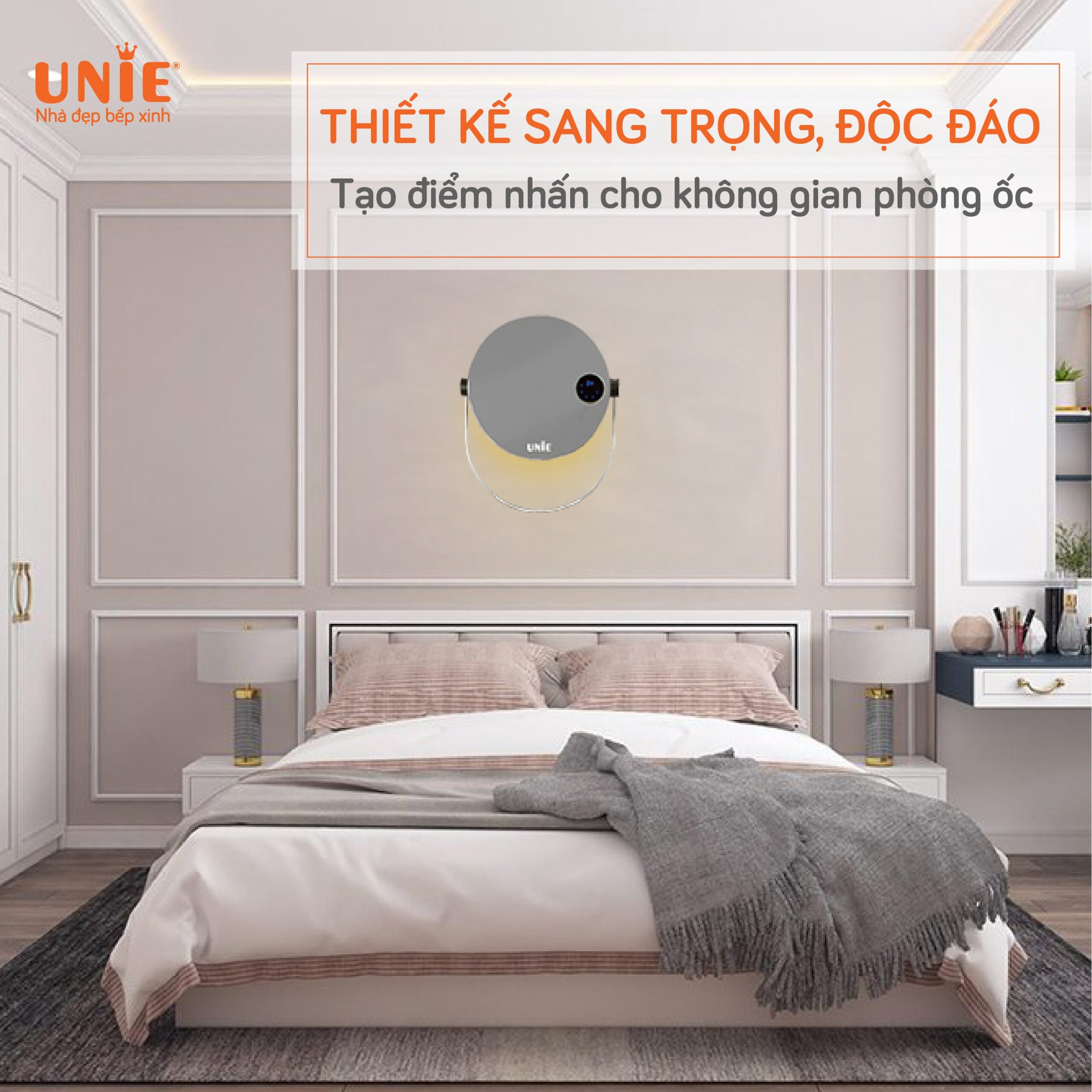 Máy sưởi nhà tắm Unie UE-125 nhỏ gọn - Hàng chính hãng