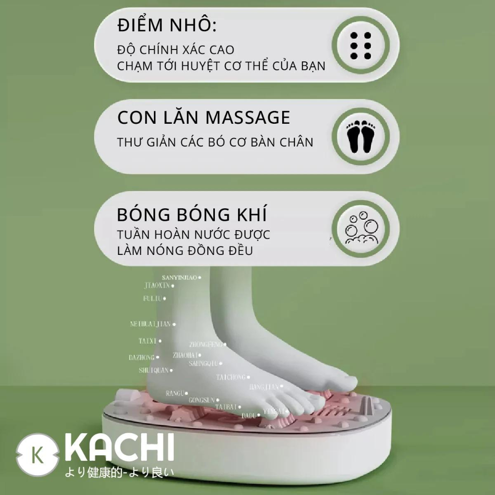 Bồn ngâm chân hồng ngoại xếp gọn Kachi MK344