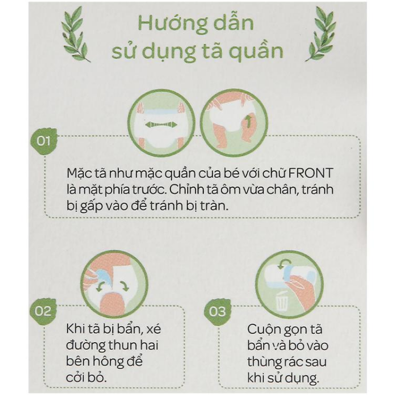 Tã quần Huggies Platinum natural made size L 44 miếng (cho bé 9 - 14kg)