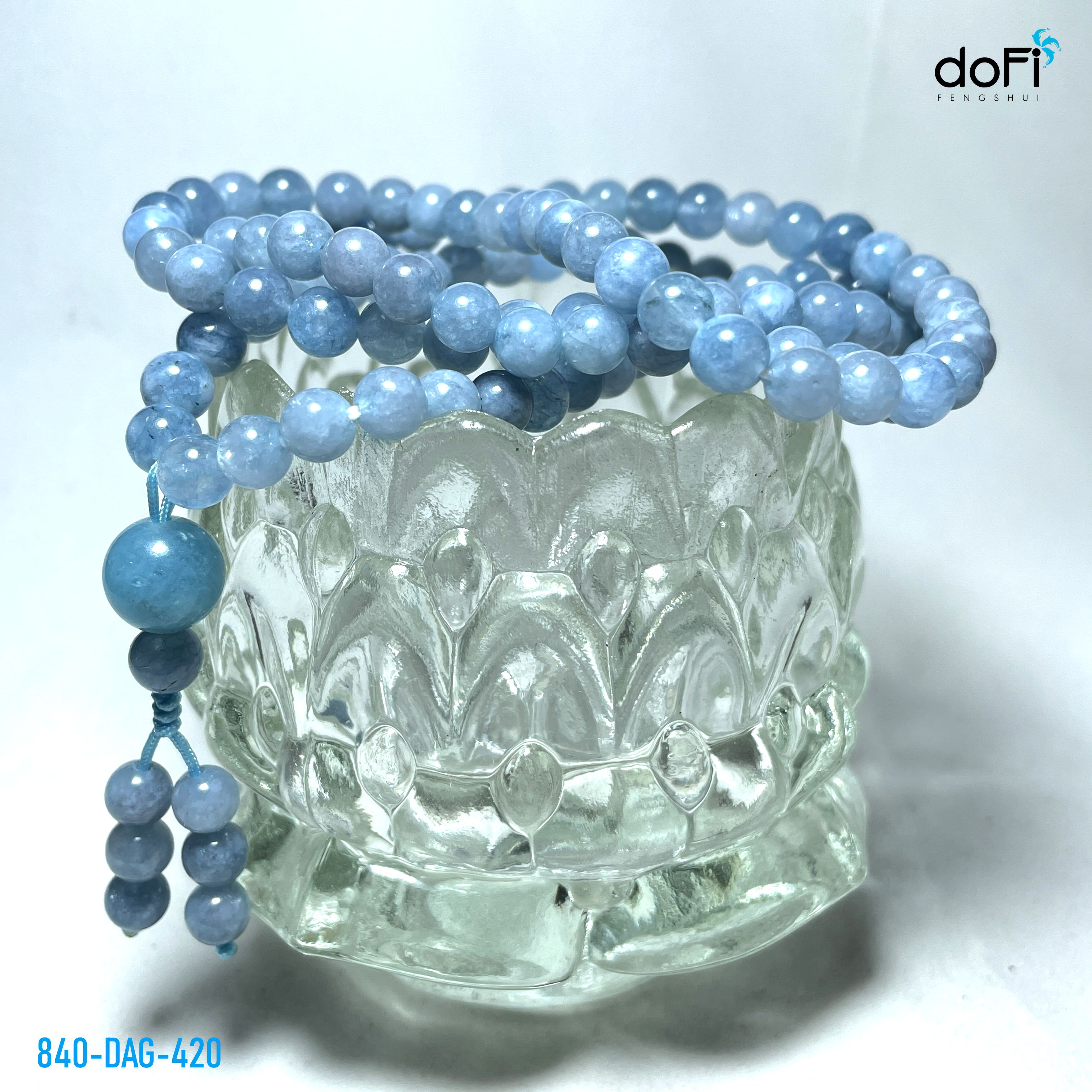 TRÀNG HẠT ĐÁ AQUAMARINE 6LI