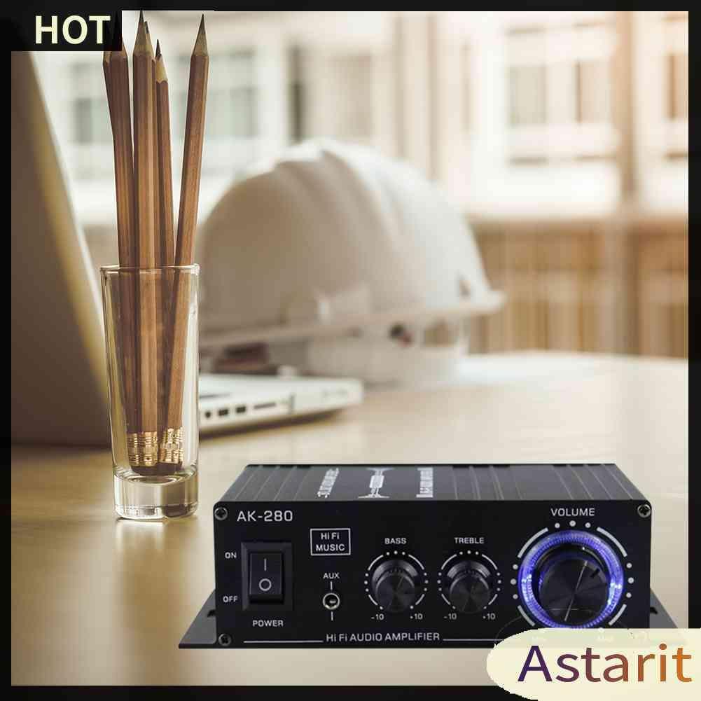 Bộ Khuếch Đại Âm Thanh Kỹ Thuật Số AK-280 40W + 40W 12V 2 Kênh Chuyên Dụng