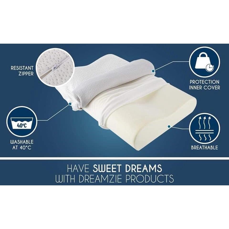 Gối Ngủ  Chống Đau Mỏi Cổ Vai Gáy, Thoái Hóa Cốt Sống Cổ DREAMZIE, Chuẩn EU, Nhập Đức, BH 12 Tháng