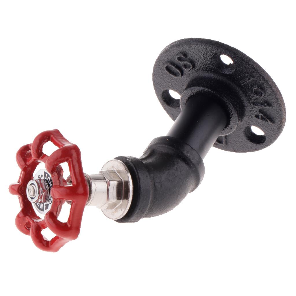 Industrial Wall Hook Rustic Iron Pipe Wall Mounted Towel Hook Coat Hanger A