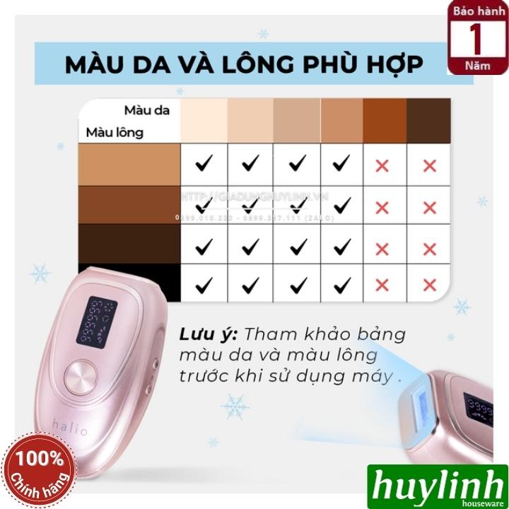 Máy triệt lông cá nhân Halio IPL Cooling Hair Removal Device - Tặng quà ngẫu nhiên - Hàng chính hãng