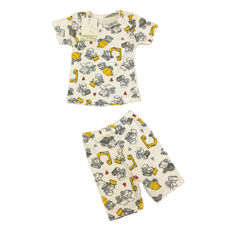 Bộ quần áo cộc tay bé trai chất cotton size 1-5 (giao mẫu ngẫu nhiên)